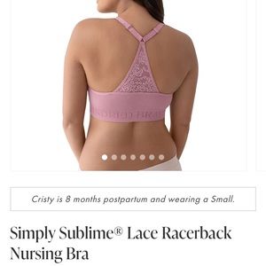 NWOT KB Simply Sublime Lace Racerback Nursing Bra